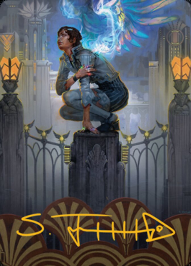 Giada, Font of Hope 2 Art Card (Gold-Stamped Signature) [Streets of New Capenna Art Series] MTG Single Magic: The Gathering | Red Claw Gaming