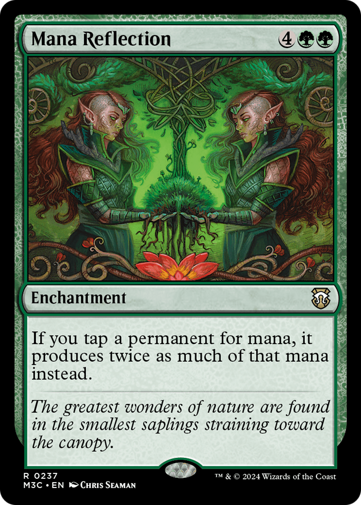 Mana Reflection (Ripple Foil) [Modern Horizons 3 Commander] MTG Single Magic: The Gathering | Red Claw Gaming