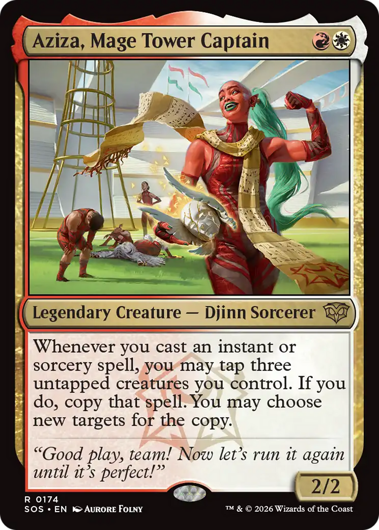 Aziza, Mage Tower Captain [Secrets of Strixhaven] MTG Single Magic: The Gathering | Red Claw Gaming