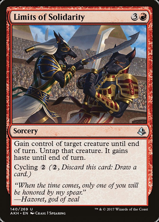 Limits of Solidarity [Amonkhet] MTG Single Magic: The Gathering | Red Claw Gaming