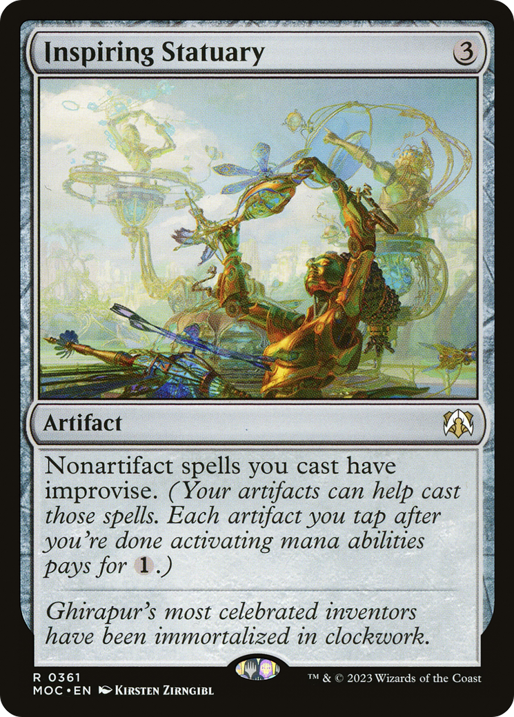 Inspiring Statuary [March of the Machine Commander] MTG Single Magic: The Gathering | Red Claw Gaming