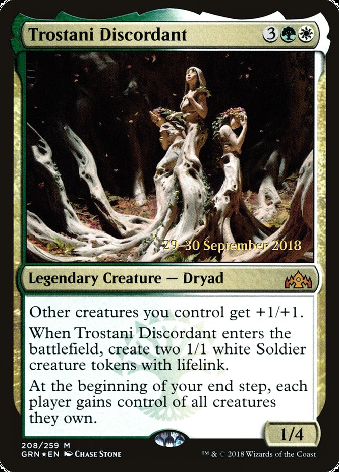 Trostani Discordant [Guilds of Ravnica Prerelease Promos] MTG Single Magic: The Gathering | Red Claw Gaming