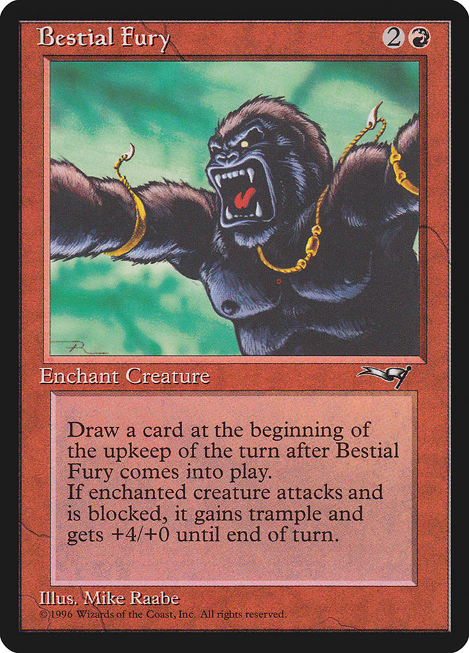 Bestial Fury (Looking Left) [Alliances] MTG Single Magic: The Gathering | Red Claw Gaming