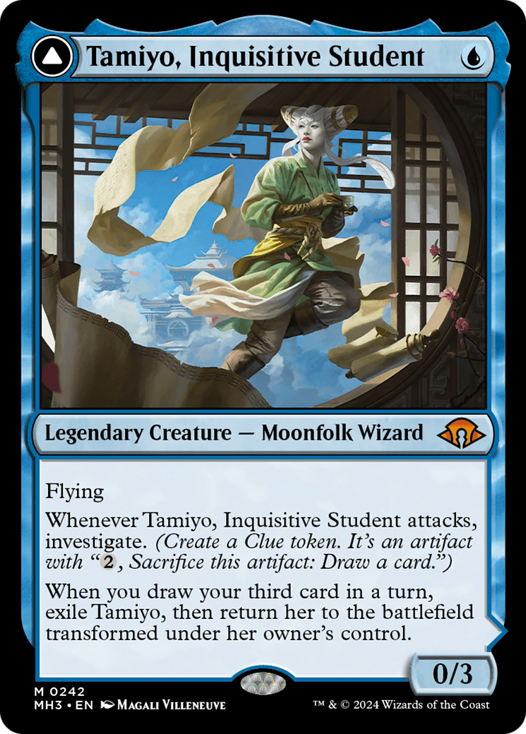 Tamiyo, Inquisitive Student // Tamiyo, Seasoned Scholar [Modern Horizons 3] MTG Single Magic: The Gathering    | Red Claw Gaming