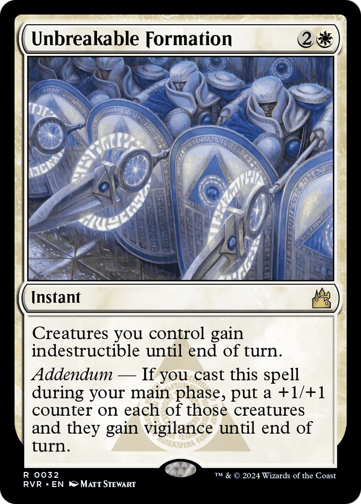 Unbreakable Formation [Ravnica Remastered] MTG Single Magic: The Gathering | Red Claw Gaming