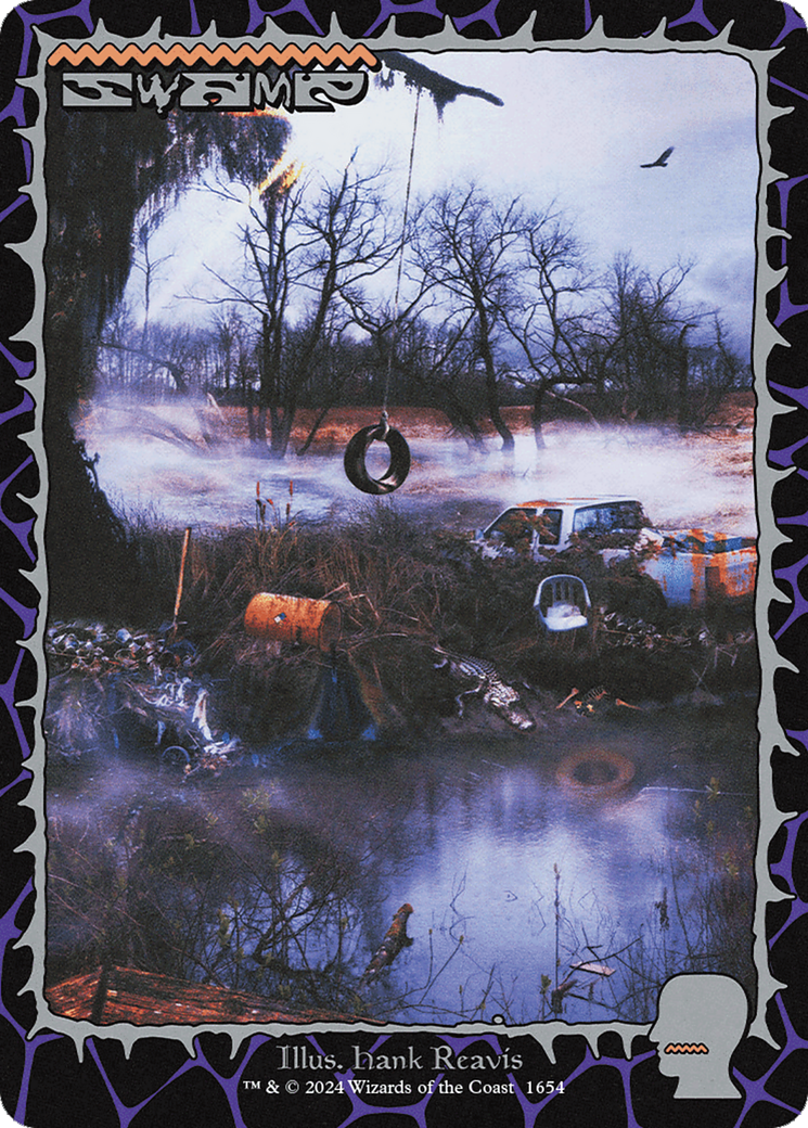 Swamp (1654) (Rainbow Foil) [Secret Lair Drop Series] MTG Single Magic: The Gathering | Red Claw Gaming