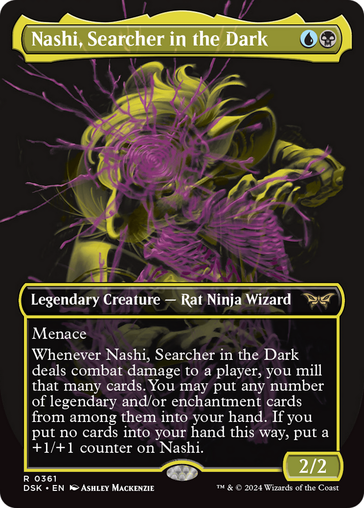 Nashi, Searcher in the Dark (Showcase) [Duskmourn: House of Horror] MTG Single Magic: The Gathering | Red Claw Gaming
