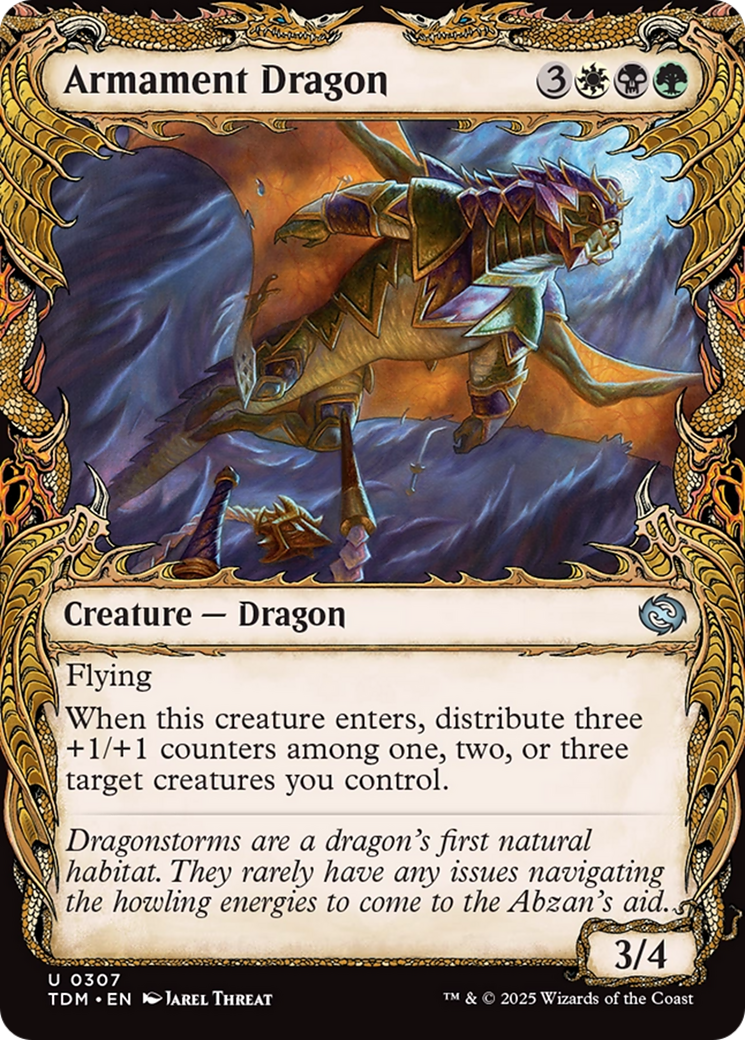 Armament Dragon (Showcase) [Tarkir: Dragonstorm] MTG Single Magic: The Gathering | Red Claw Gaming