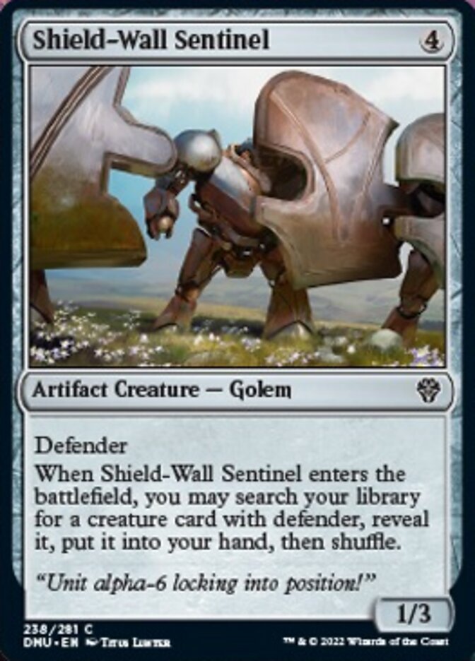 Shield-Wall Sentinel [Dominaria United] MTG Single Magic: The Gathering | Red Claw Gaming