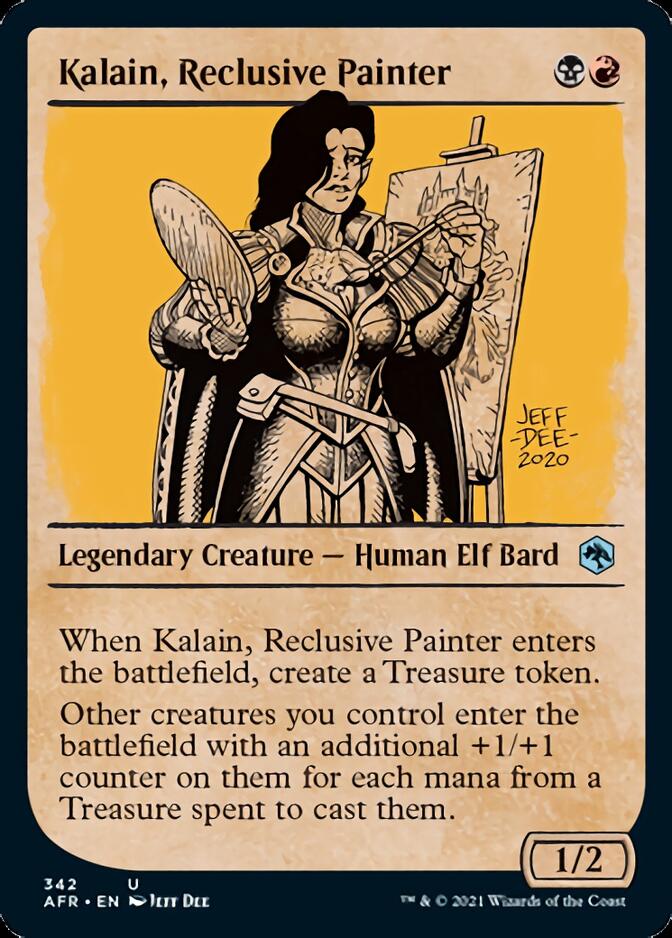Kalain, Reclusive Painter (Showcase) [Dungeons & Dragons: Adventures in the Forgotten Realms] MTG Single Magic: The Gathering | Red Claw Gaming