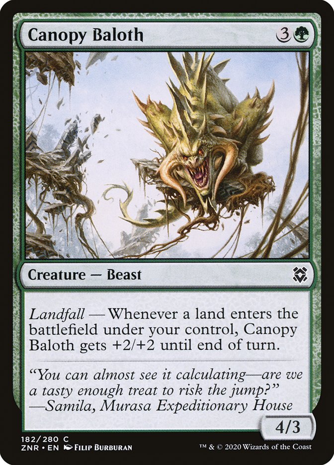 Canopy Baloth [Zendikar Rising] MTG Single Magic: The Gathering | Red Claw Gaming