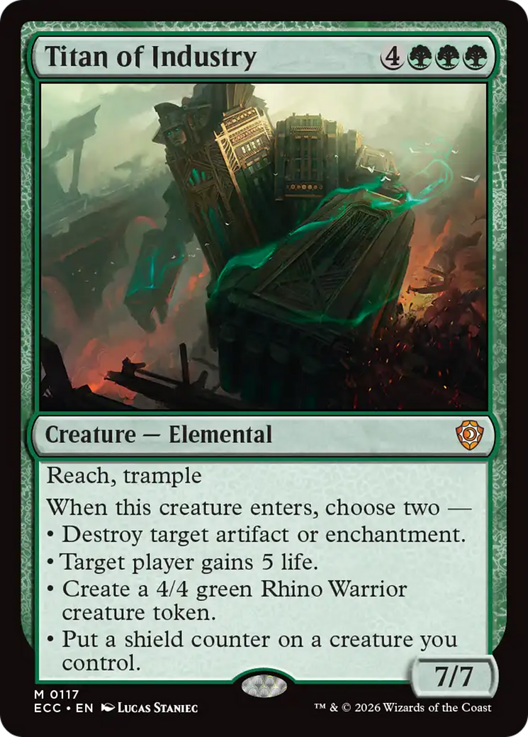 Titan of Industry [Lorwyn Eclipsed Commander] MTG Single Magic: The Gathering | Red Claw Gaming
