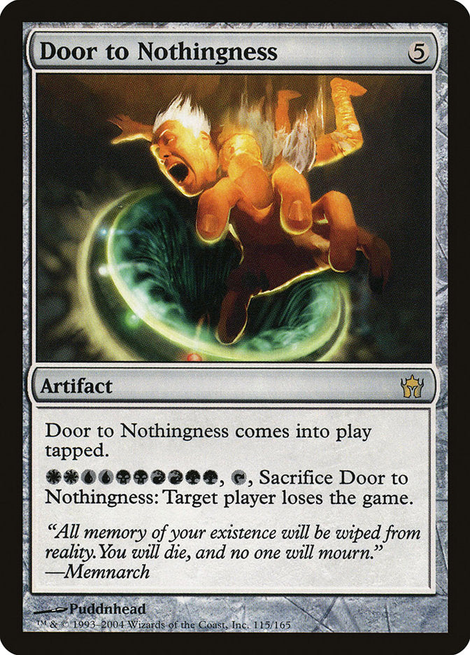 Door to Nothingness [Fifth Dawn] MTG Single Magic: The Gathering | Red Claw Gaming