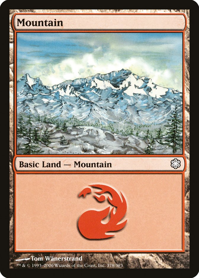 Mountain (378) [Coldsnap Theme Decks] MTG Single Magic: The Gathering | Red Claw Gaming