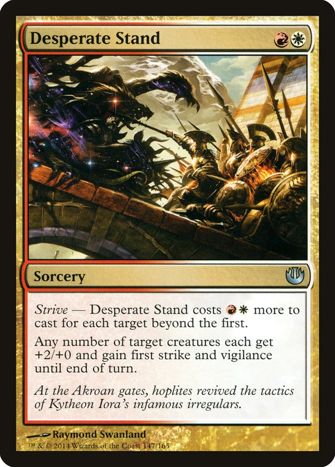 Desperate Stand [Journey into Nyx] MTG Single Magic: The Gathering | Red Claw Gaming