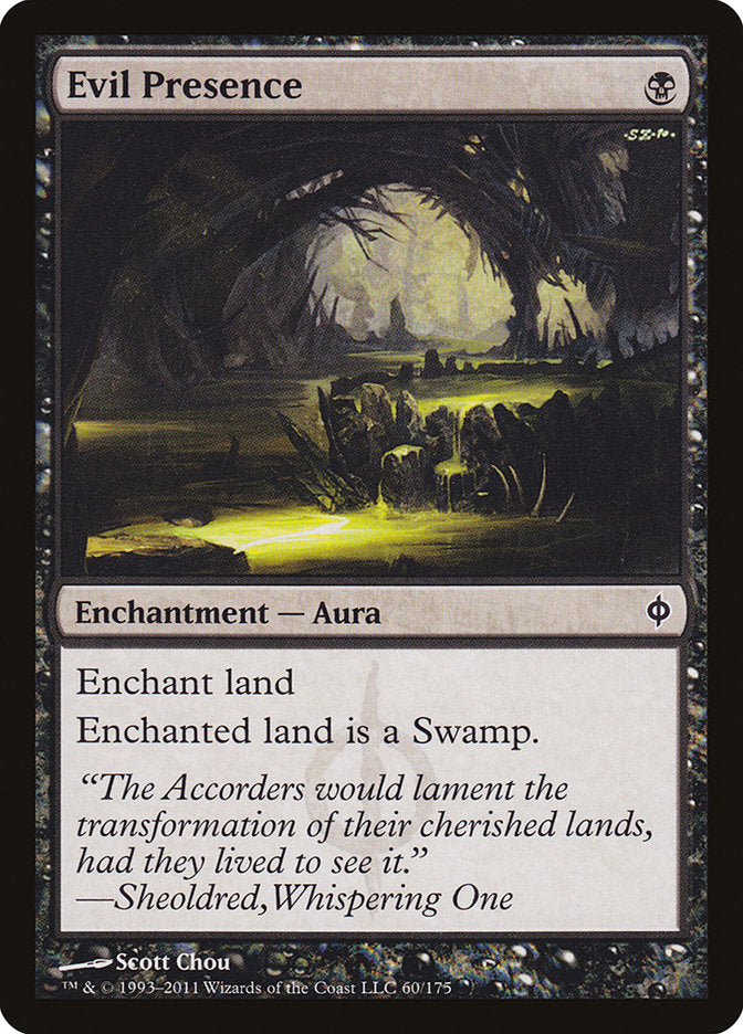 Evil Presence [New Phyrexia] MTG Single Magic: The Gathering | Red Claw Gaming