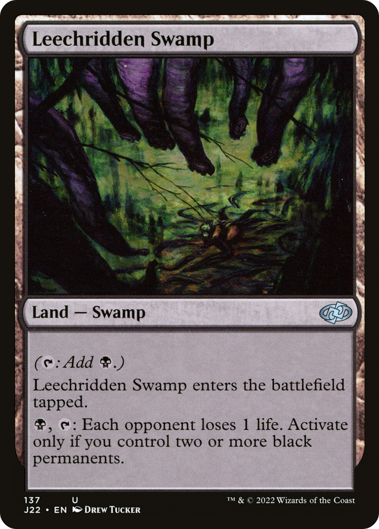 Leechridden Swamp [Jumpstart 2022] MTG Single Magic: The Gathering | Red Claw Gaming