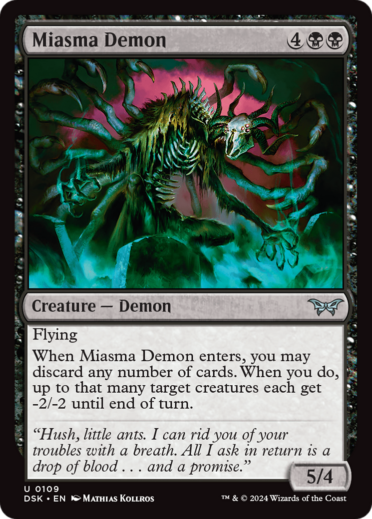 Miasma Demon [Duskmourn: House of Horror] MTG Single Magic: The Gathering | Red Claw Gaming
