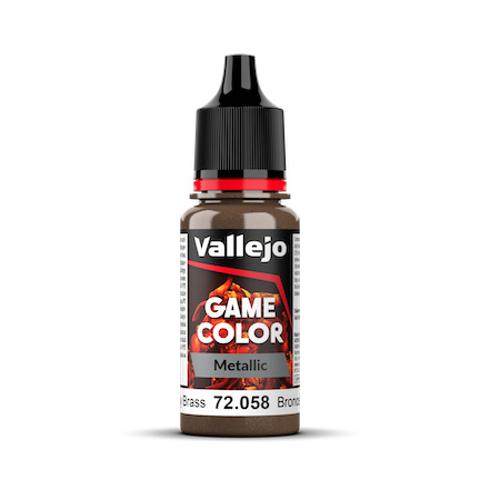 GAME COLOR 058-18ML. BRASSY BRASS Vallejo Game Color Vallejo    | Red Claw Gaming