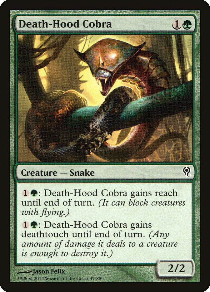Death-Hood Cobra [Duel Decks: Jace vs. Vraska] MTG Single Magic: The Gathering    | Red Claw Gaming
