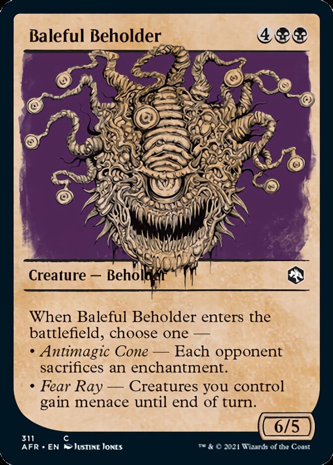 Baleful Beholder (Showcase) [Dungeons & Dragons: Adventures in the Forgotten Realms] MTG Single Magic: The Gathering | Red Claw Gaming