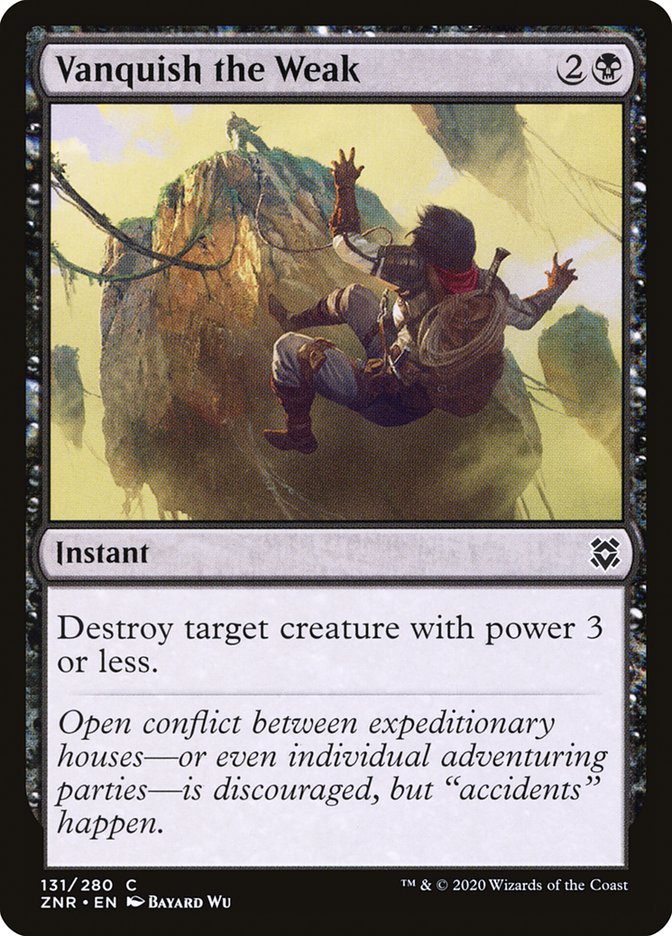 Vanquish the Weak [Zendikar Rising] MTG Single Magic: The Gathering | Red Claw Gaming