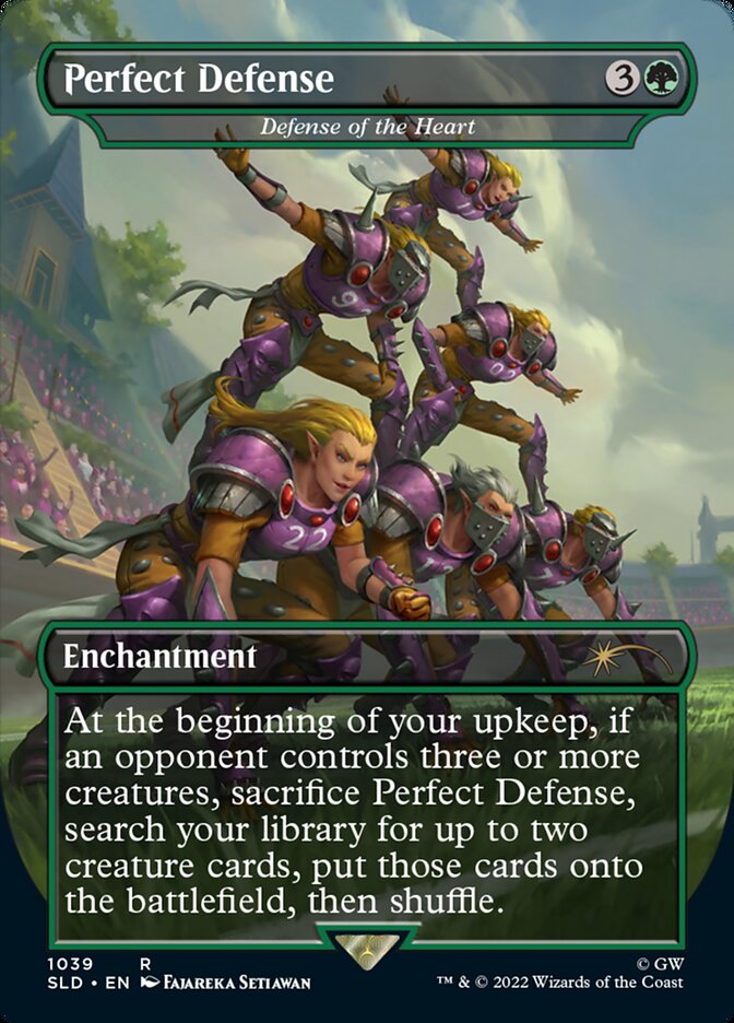 Perfect Defense - Defense of the Heart (Borderless) [Secret Lair Drop Series] MTG Single Magic: The Gathering | Red Claw Gaming