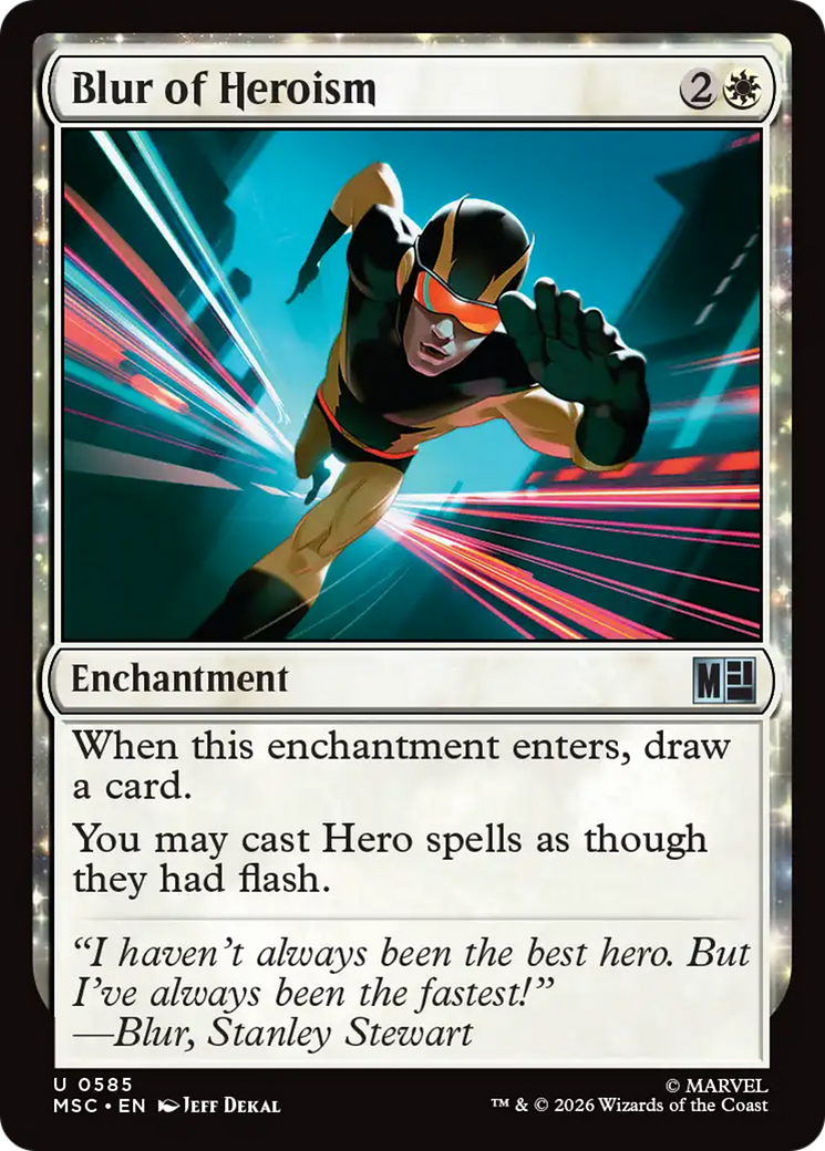 Blur of Heroism [Marvel Super Heroes Commander] MTG Single Magic: The Gathering | Red Claw Gaming