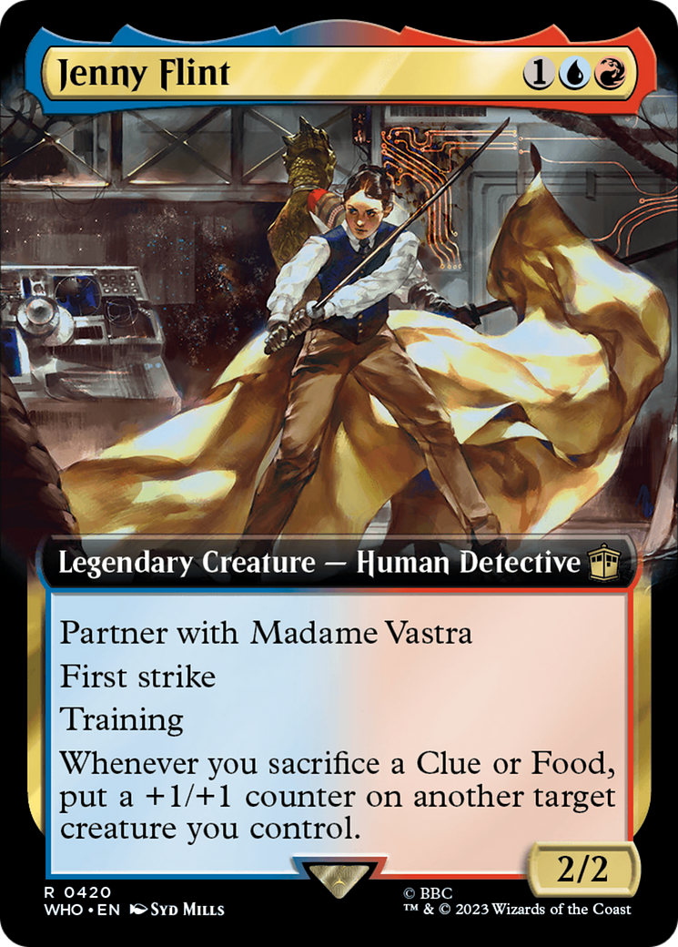 Jenny Flint (Extended Art) [Doctor Who] MTG Single Magic: The Gathering | Red Claw Gaming