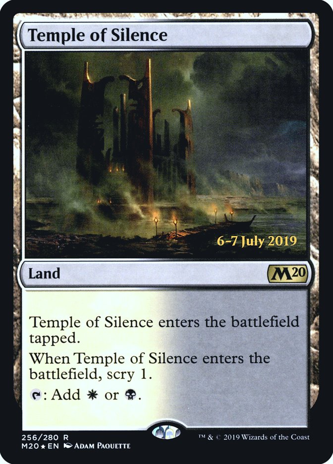 Temple of Silence [Core Set 2020 Prerelease Promos] MTG Single Magic: The Gathering | Red Claw Gaming