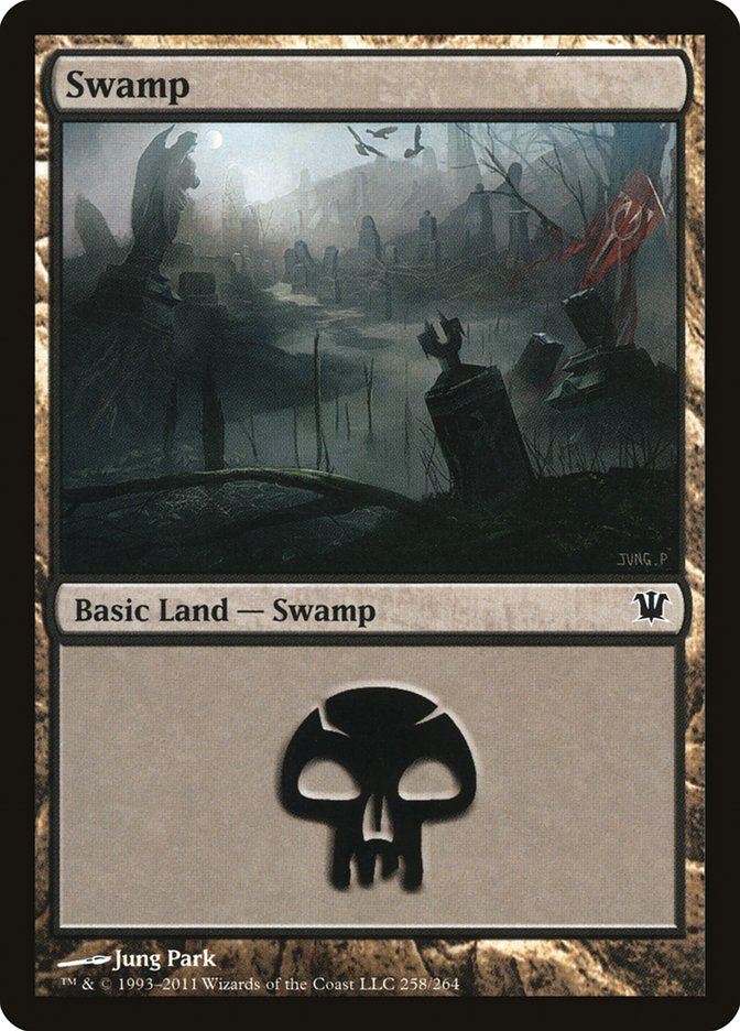 Swamp (258) [Innistrad] MTG Single Magic: The Gathering | Red Claw Gaming