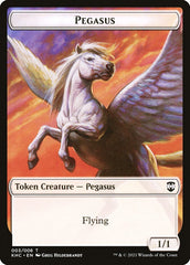 Kithkin Soldier // Pegasus Double-Sided Token [Kaldheim Commander Tokens] MTG Single Magic: The Gathering | Red Claw Gaming