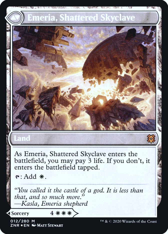 Emeria's Call // Emeria, Shattered Skyclave [Zendikar Rising Prerelease Promos] MTG Single Magic: The Gathering | Red Claw Gaming
