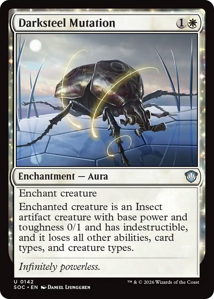 Darksteel Mutation [Secrets of Strixhaven Commander] MTG Single Magic: The Gathering | Red Claw Gaming