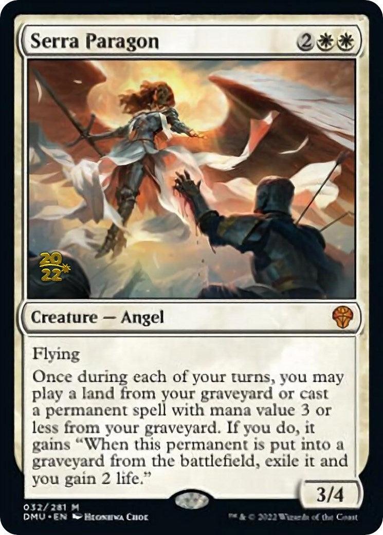 Serra Paragon [Dominaria United Prerelease Promos] MTG Single Magic: The Gathering | Red Claw Gaming