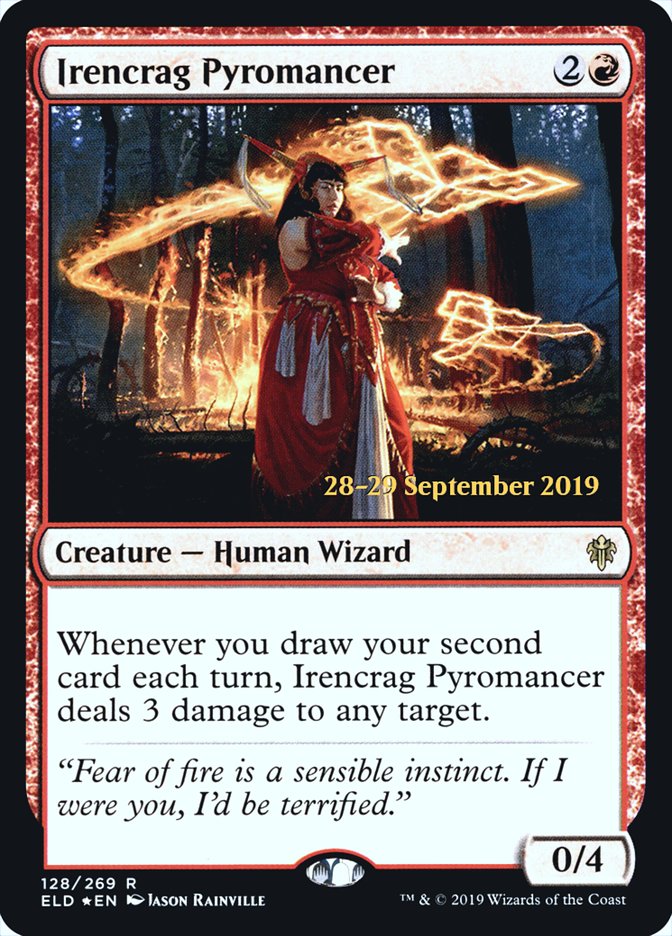 Irencrag Pyromancer [Throne of Eldraine Prerelease Promos] MTG Single Magic: The Gathering | Red Claw Gaming
