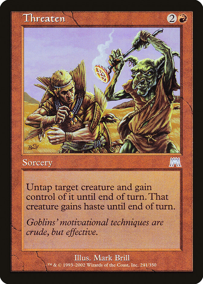 Threaten [Onslaught] MTG Single Magic: The Gathering | Red Claw Gaming