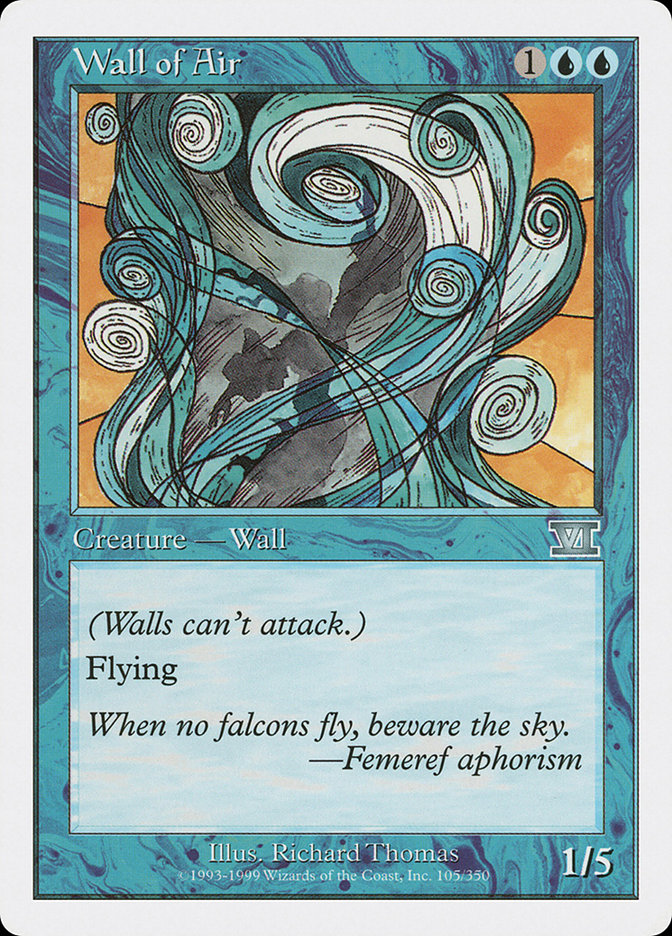 Wall of Air [Classic Sixth Edition] MTG Single Magic: The Gathering | Red Claw Gaming