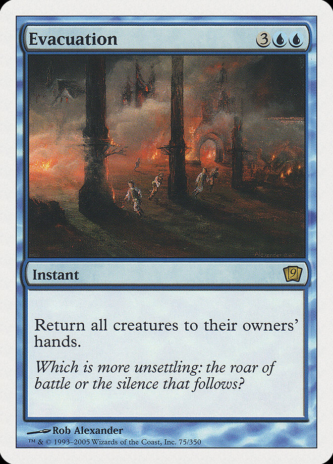 Evacuation [Ninth Edition] MTG Single Magic: The Gathering | Red Claw Gaming