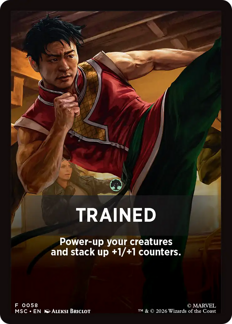 Trained Theme Card [Marvel Super Heroes Commander] MTG Single Magic: The Gathering | Red Claw Gaming