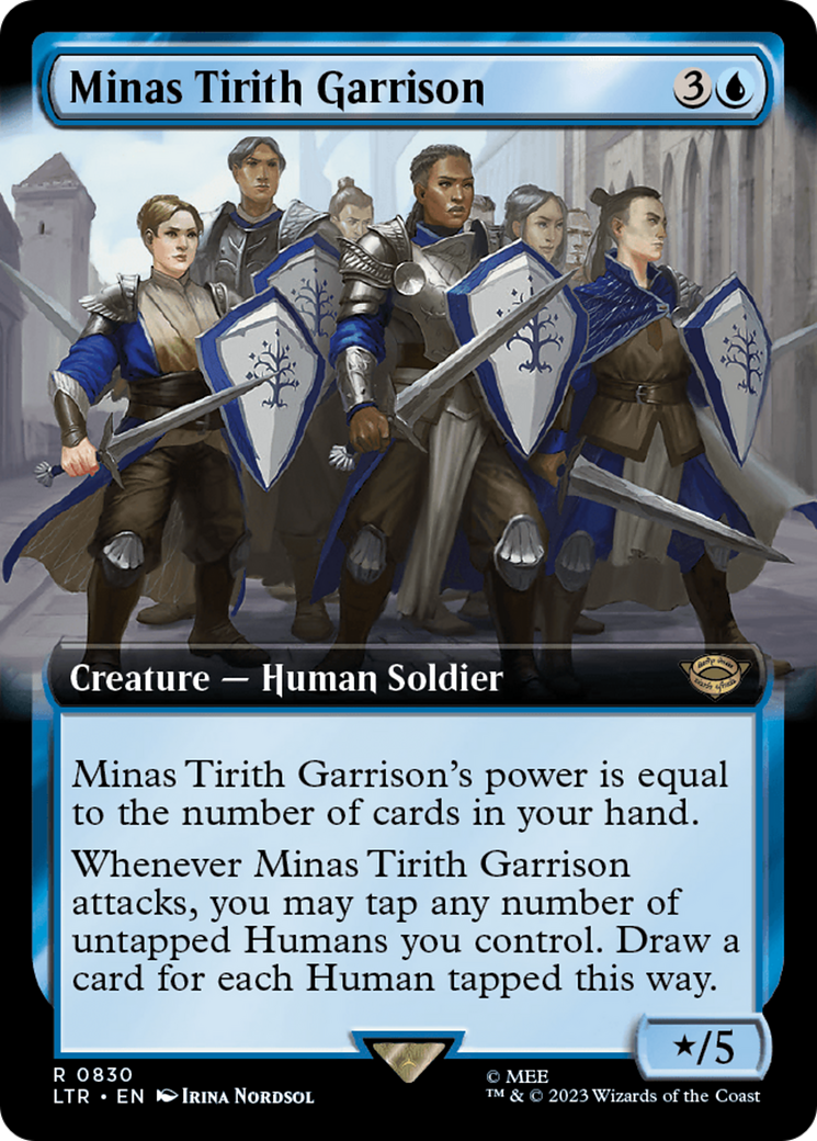 Minas Tirith Garrison (Extended Art) [The Lord of the Rings: Tales of Middle-Earth] MTG Single Magic: The Gathering | Red Claw Gaming