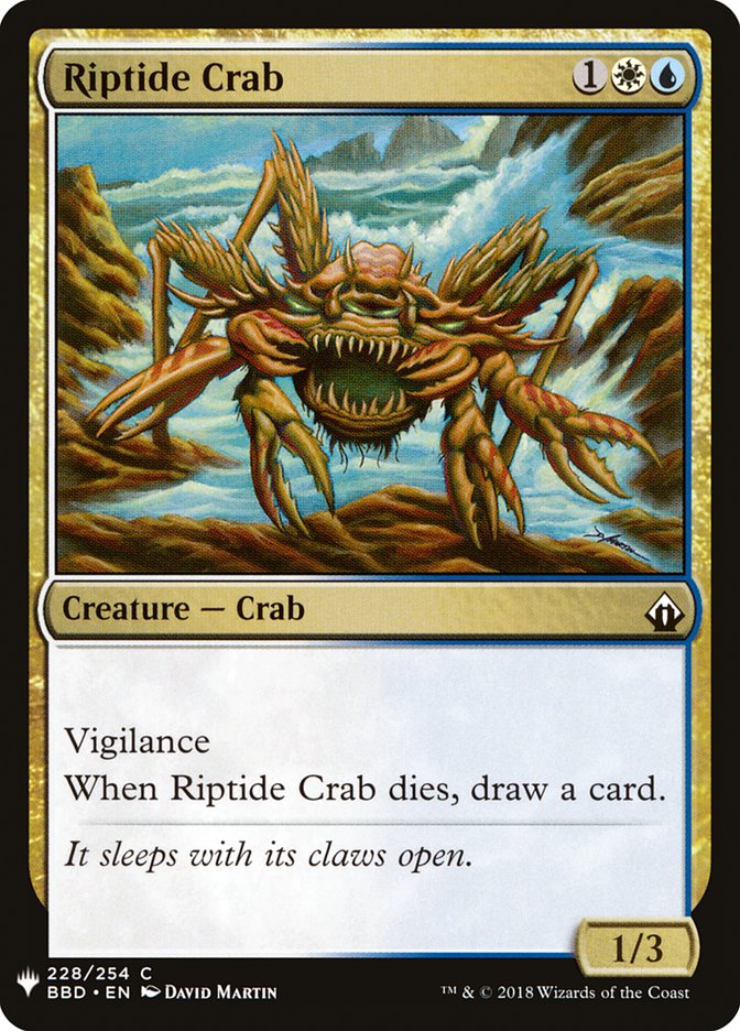 Riptide Crab [Mystery Booster] MTG Single Magic: The Gathering    | Red Claw Gaming
