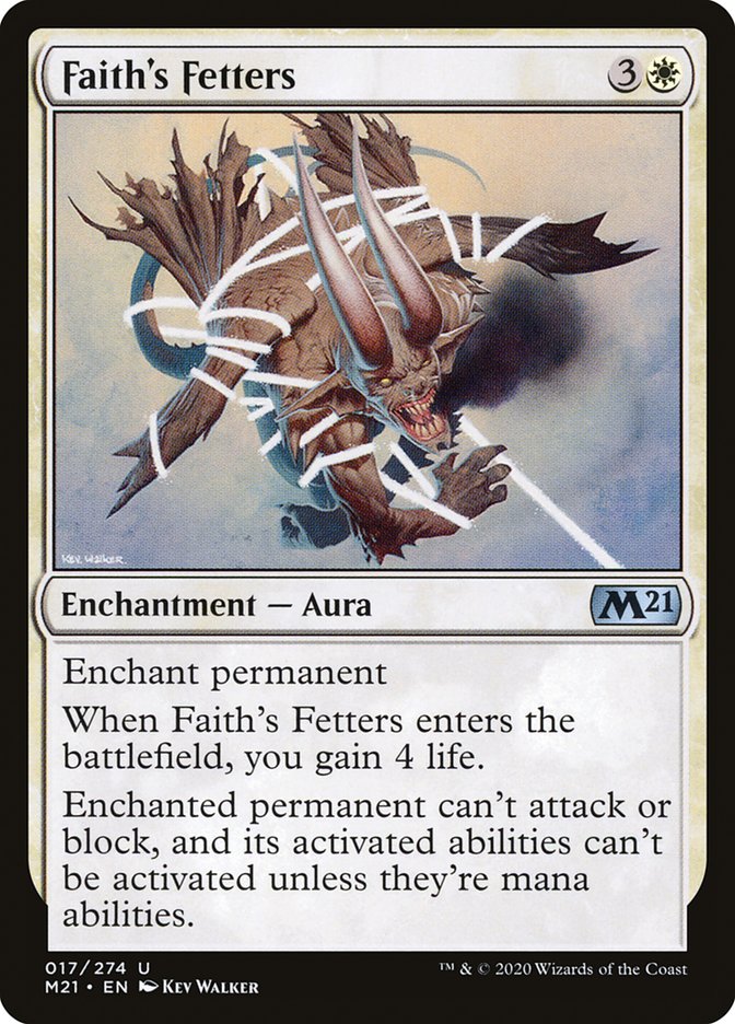 Faith's Fetters [Core Set 2021] MTG Single Magic: The Gathering | Red Claw Gaming