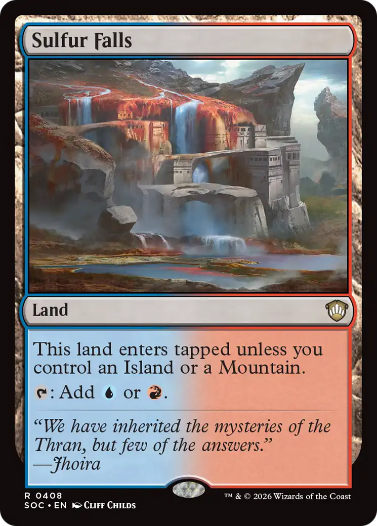 Sulfur Falls [Secrets of Strixhaven Commander] MTG Single Magic: The Gathering | Red Claw Gaming