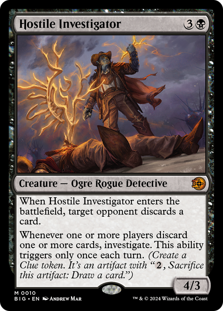 Hostile Investigator [Outlaws of Thunder Junction: The Big Score] MTG Single Magic: The Gathering | Red Claw Gaming
