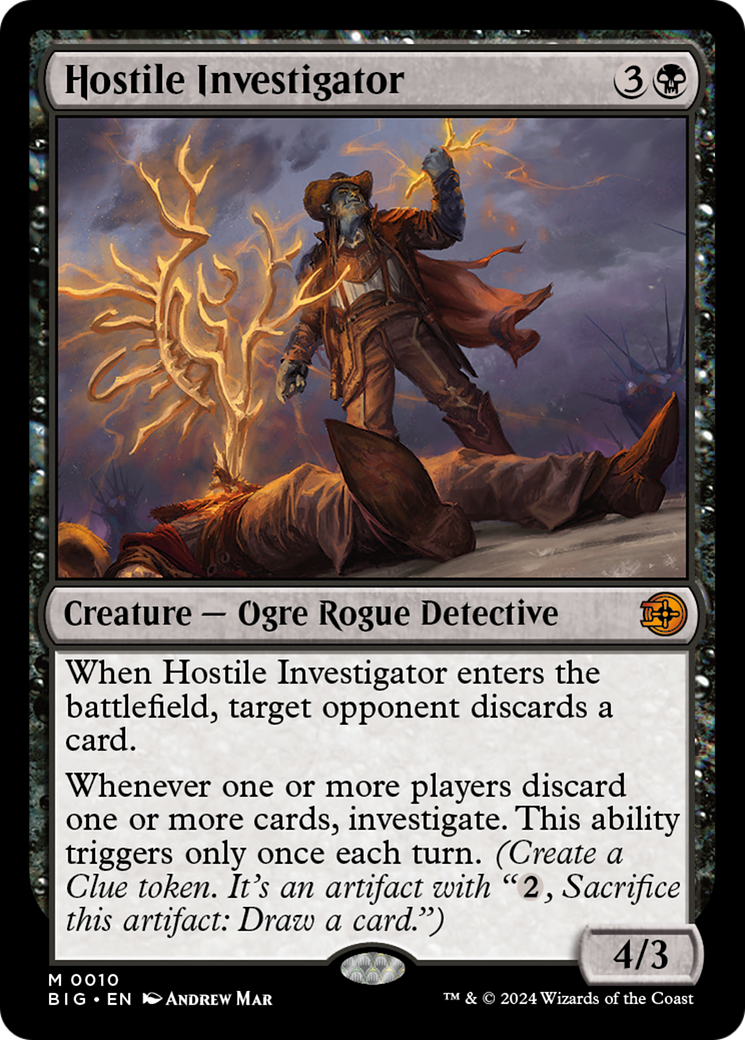 Hostile Investigator [Outlaws of Thunder Junction: The Big Score] MTG Single Magic: The Gathering    | Red Claw Gaming