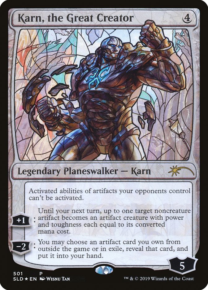 Karn, the Great Creator (Stained Glass) [Secret Lair Drop Promos] MTG Single Magic: The Gathering | Red Claw Gaming