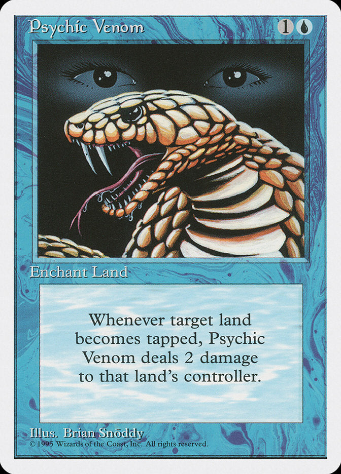 Psychic Venom [Fourth Edition] MTG Single Magic: The Gathering | Red Claw Gaming