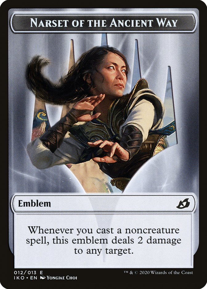 Narset of the Ancient Way Emblem [Ikoria: Lair of Behemoths Tokens] MTG Single Magic: The Gathering | Red Claw Gaming