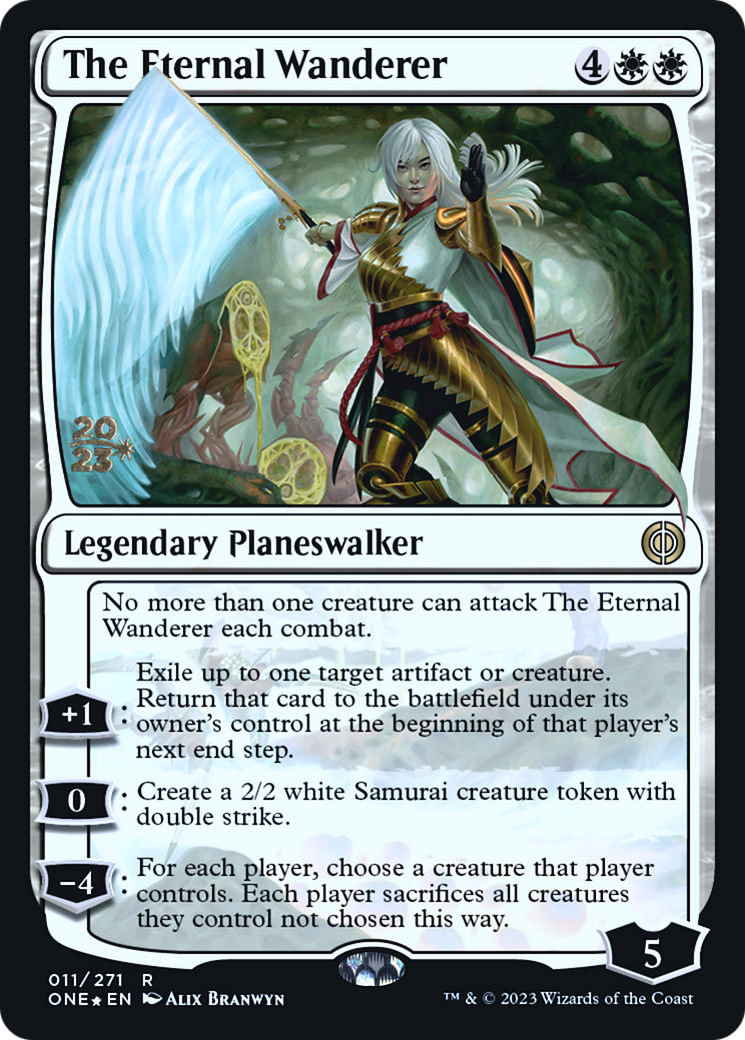 The Eternal Wanderer [Phyrexia: All Will Be One Prerelease Promos] MTG Single Magic: The Gathering | Red Claw Gaming